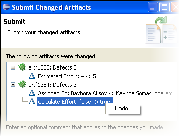 Save local changes dialog