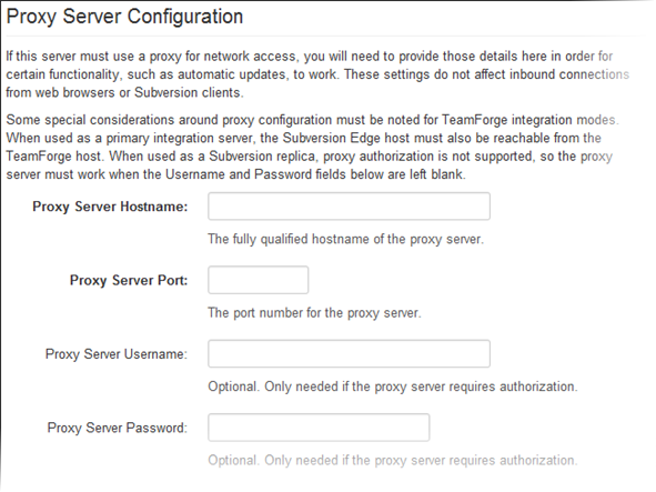 Configure a proxy server