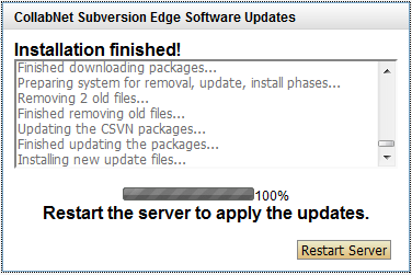 Upgrade Subversion Edge