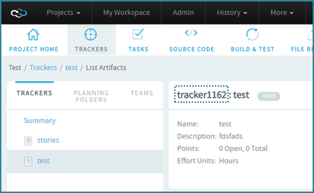 You can find the tracker ID on the List Artifacts page.